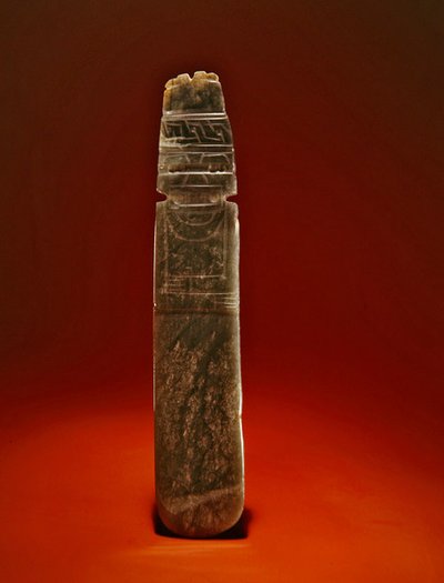 Olmecoid axe god, from Guacimo, Linea Vieja area by Pre Columbian Pre Columbian